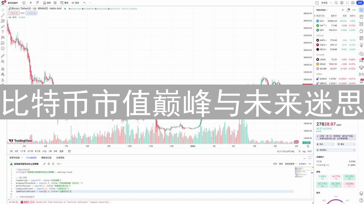 比特币市值巅峰与未来迷思：挑战传统金融巨头