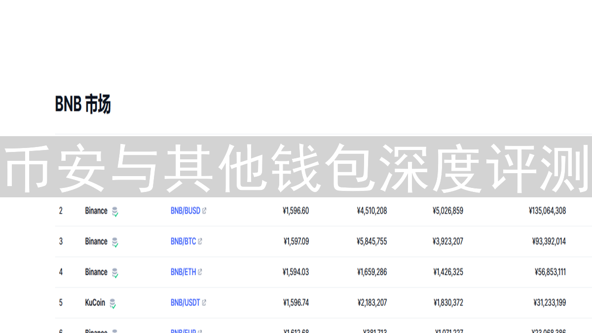币安与其他钱包深度评测：数字资产安全存储指南