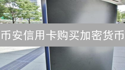 币安信用卡购买加密货币：新手完整指南与步骤详解