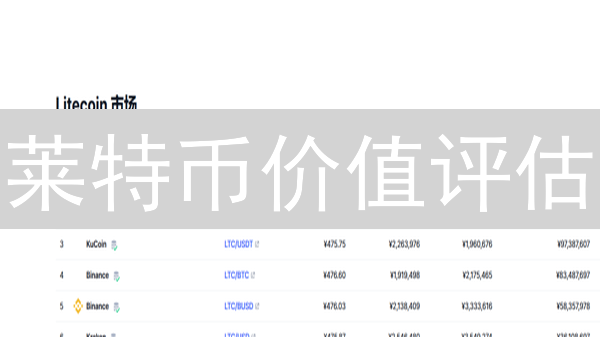 莱特币价值评估：技术、市场与网络效应分析