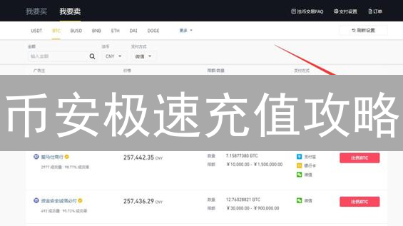 币安极速充值攻略：加密货币闪电到账秘籍