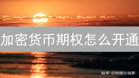 加密货币期权怎么开通？新手交易期权必须了解的7个条件！