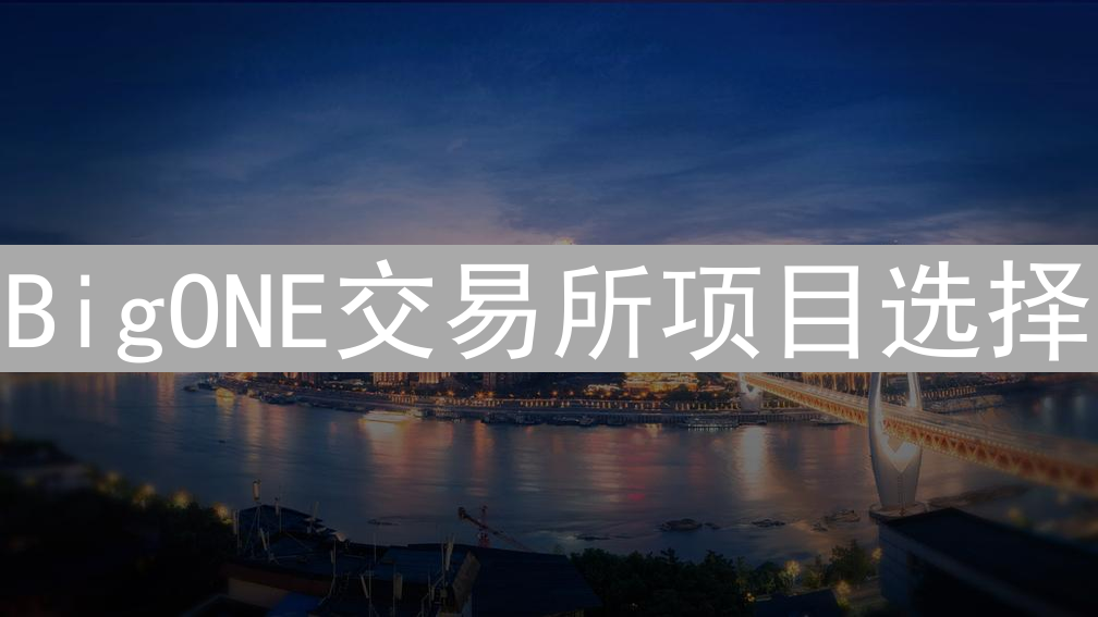 BigONE交易所项目选择：加密货币世界的炼金术