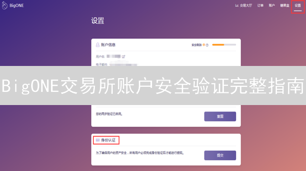BigONE交易所账户安全验证完整指南：多重保障你的数字资产
