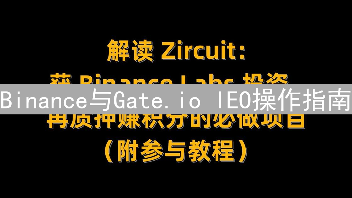 Binance与Gate.io IEO操作指南：参与新一代加密资产投资