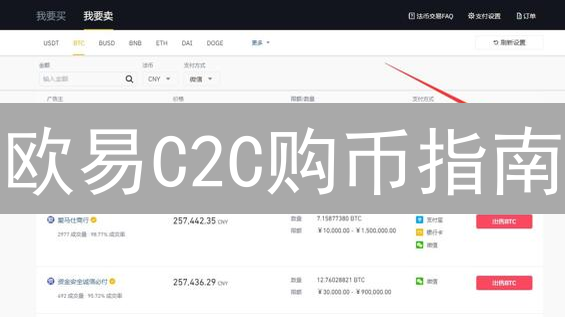 欧易C2C购币指南：像老手一样避坑，安全入手比特币！