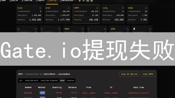 Gate.io提现失败？原因排查与应对指南