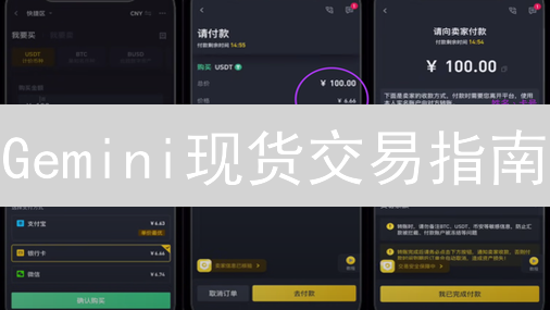 Gemini现货交易指南：新手必读，5分钟掌握交易技巧！
