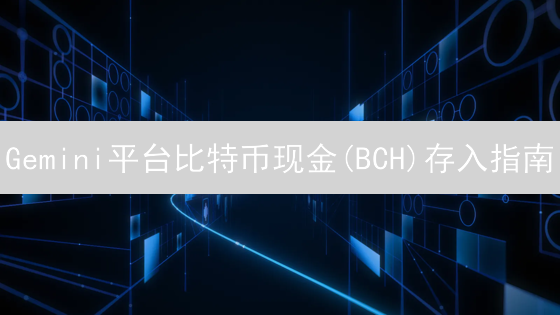 Gemini平台比特币现金(BCH)存入指南：安全便捷操作详解