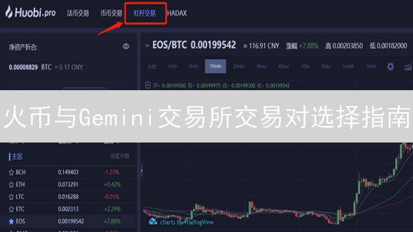 火币与Gemini交易所交易对选择指南
