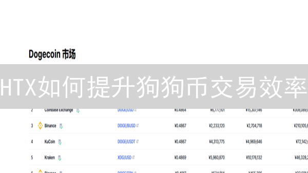 HTX如何提升狗狗币交易效率：策略与优化