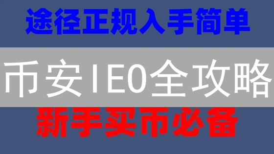 币安IEO全攻略：新手也能轻松参与，掘金新币机会！