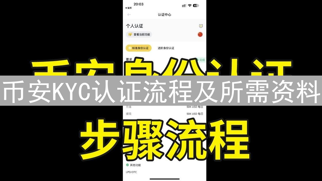 币安KYC认证流程及所需资料