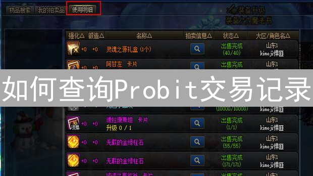 如何查询Probit交易记录：步骤详解与实用技巧