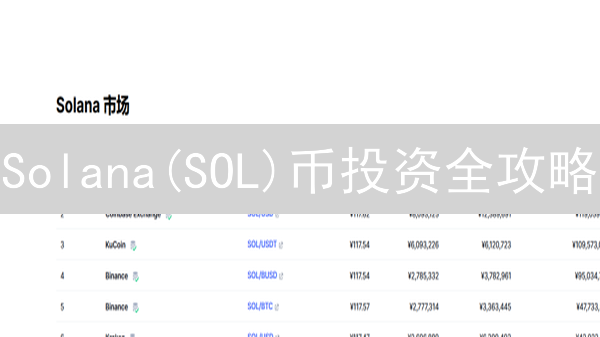 Solana(SOL)币投资全攻略：购买指南、策略与风险揭秘！