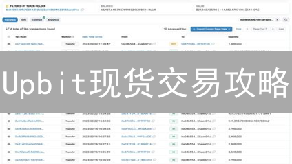 Upbit现货交易攻略：策略、指标与技巧详解