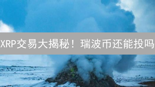 XRP交易大揭秘！瑞波币还能投吗？五大风险不得不看！